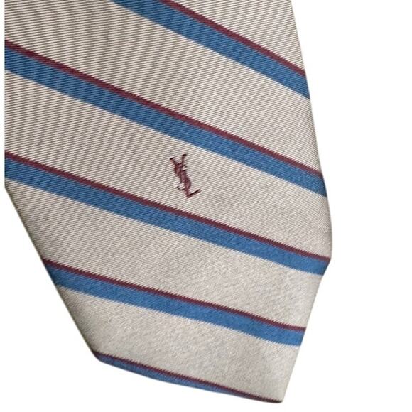 Yves Saint Laurent YSL Silk Men's Neck Tie - Picture 3 of 6
